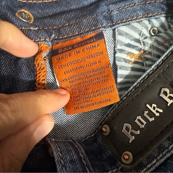 Rock Revival Elena straight leg Jean dark wash size 26 - Picture 5 of 8